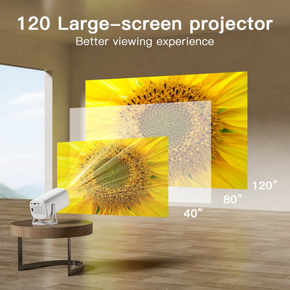 S40 Smart Projector Android 11 1080P 4K Movie Wifi6 BT5.4 Allwinner H713 1280*720P Auto Keystone Outdoor Pocket Beamer